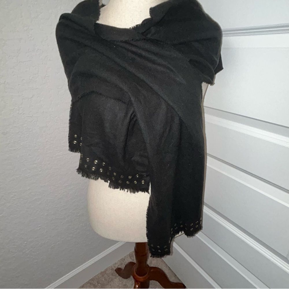 Karl Lagerfeld Grommet Full Wrap Scarf